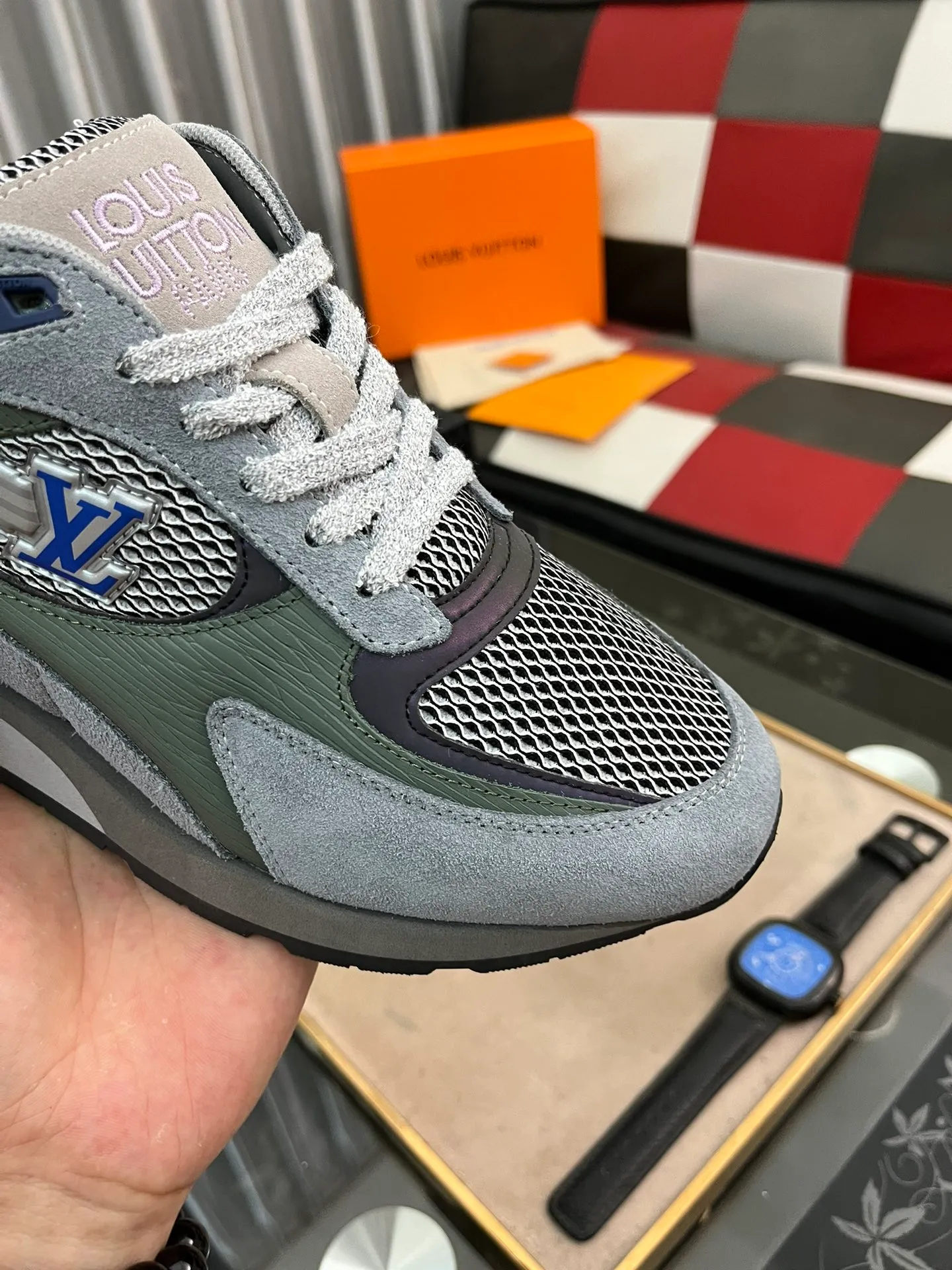 Men's Men's Shoes 💰660⌚️⌚️【LOUIS VUITTON) New 🍀LV Louis Vuitton*——LV classic dad shoes trendy shoes! Made of imported original soft calf leather, imported fly woven lining. Original wear-resistant rubber outsole! High quality products! Code number: 38-44